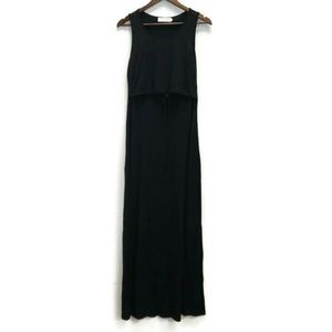Latched Mama Black maternity dress size M, Maxi length.